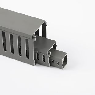 Grey trunking flame retardant insulated in stock trunking electrical cabinet distribution box wiring wholesale