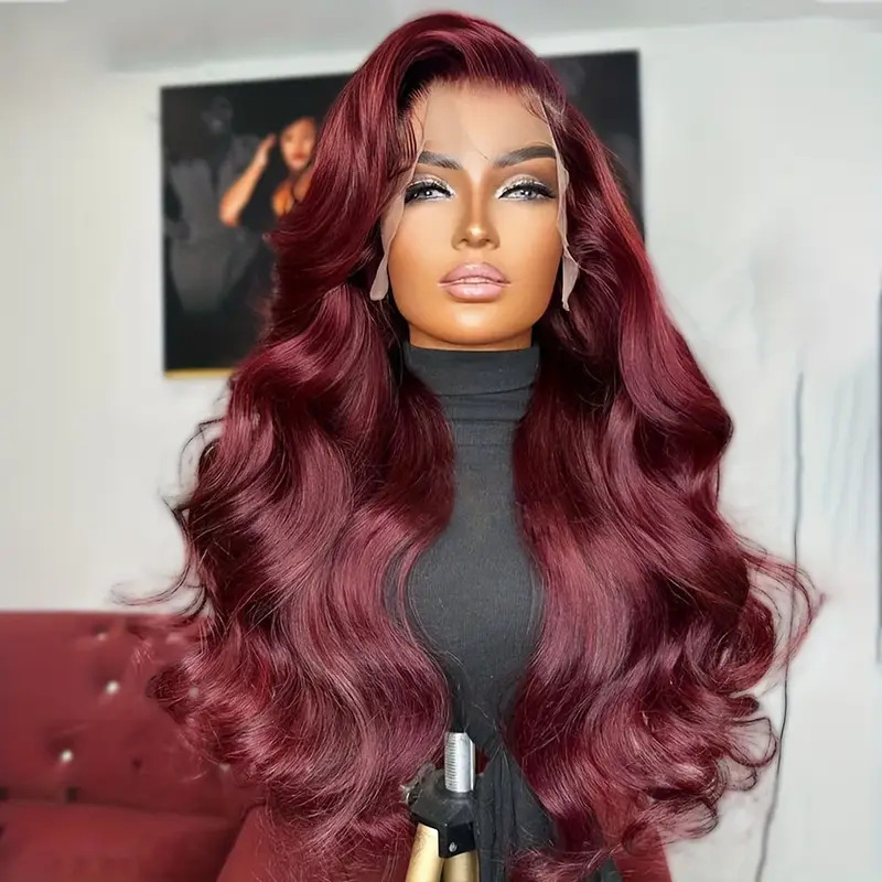 Lace Front Wig 亚马逊前蕾丝假发 女中分大波浪长卷发自然头套|undefined