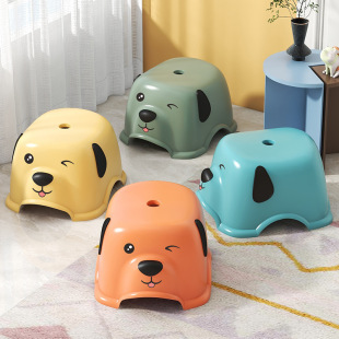 Plastic Small Stool, Children's Round Stool, Household Creative Chair, Sturdy Reinforced Low Stool, Baby Chair, Durable and Sturdy