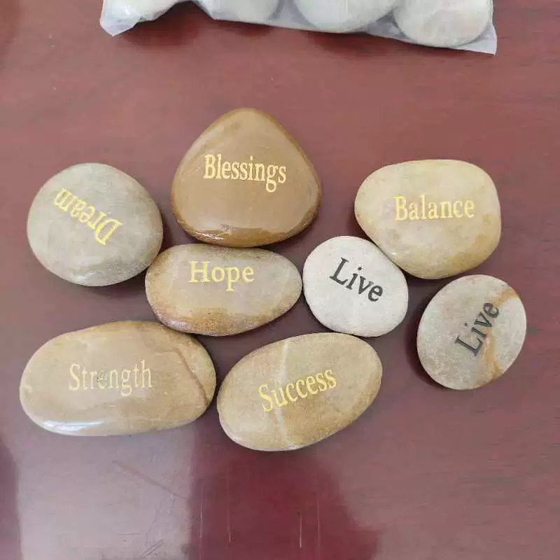 Окрашенная каменная роспись камень булыжник роспись камень ручная роспись оригинальный камень дети мультфильм Творческий камень