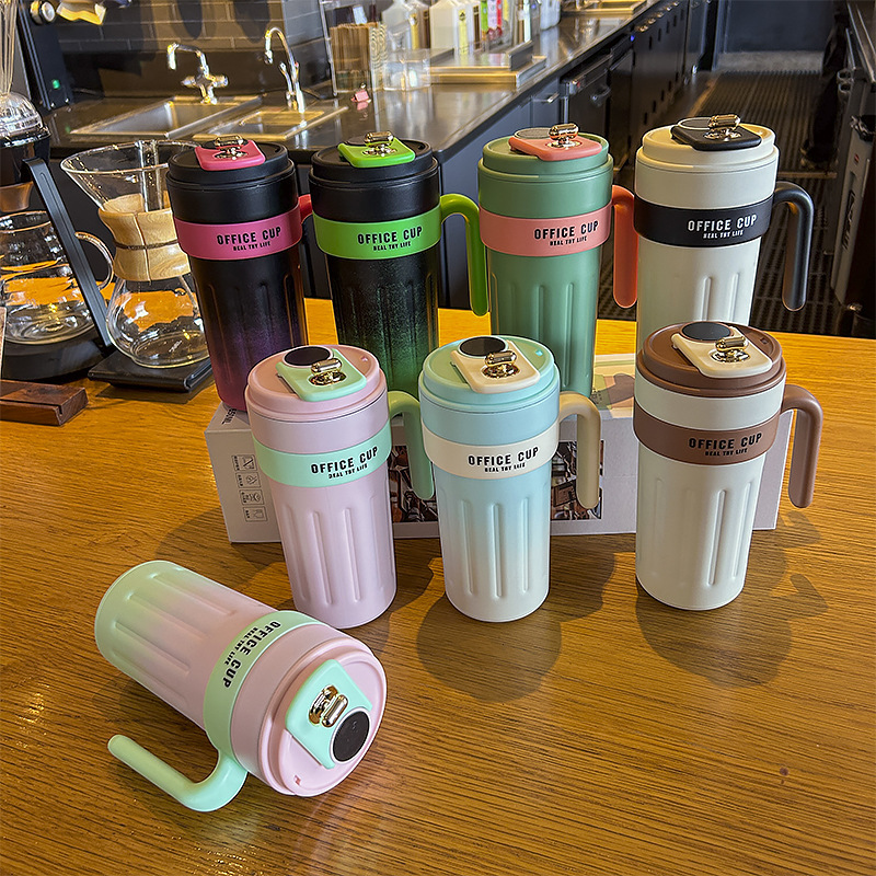 グラデーション知能316ステンレス保温カップハンドル付きコーヒーカップカップカップカップカップポータブル車載カップ|undefined