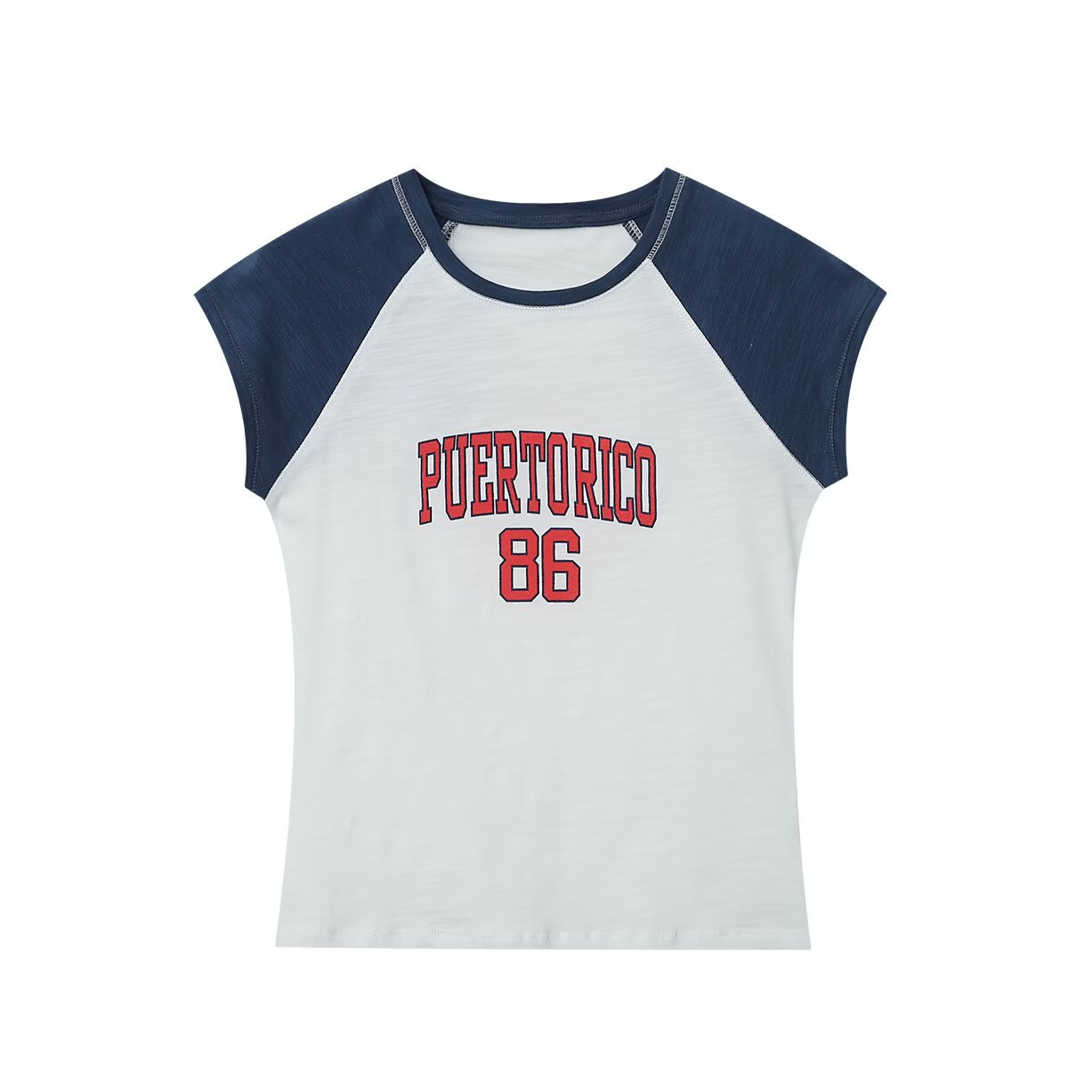 Campus Style Letter Graphic Print Short Sleeve Knit T-Shirt For Women - Soft Daily Basic Tee, Round Neck, Comfort Fit, White_ecoleips.com