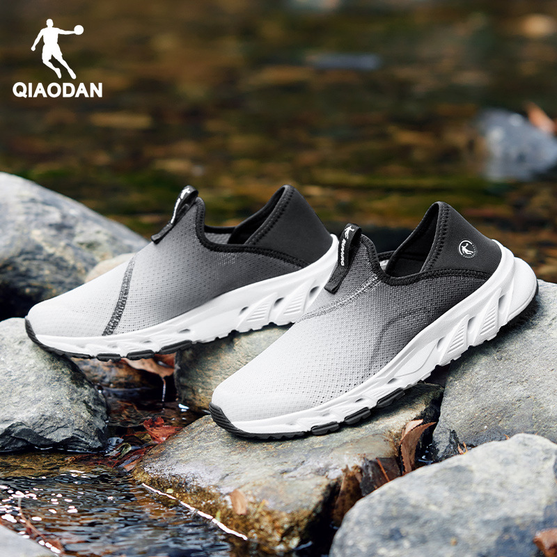 Jordan Creek Shoes Women's Sneakers 2025 Autumn/Winter Mesh Breathable Shock-Absorbing Running Shoes Slip-On Non-Slip Outdoor Shoes