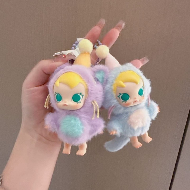 跨境新品搪胶Baby Molly口袋朋友系列毛绒挂件儿童礼物包包钥匙扣|undefined