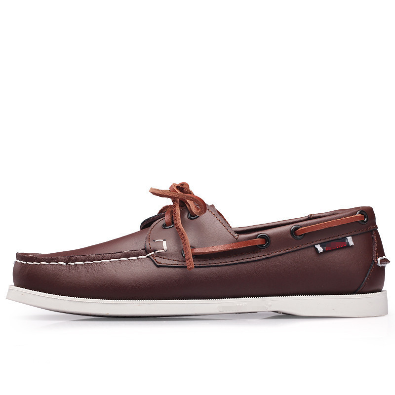 Cross-Border Men's Shoes, Large Size Boat Shoes, Korean Style Trendy Driving Loafers, Casual Shoes, Leather Shoes for Men, Aliexpress