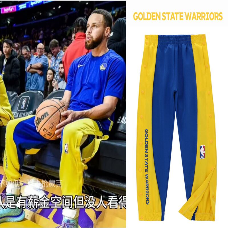 American Sports Leisure Trendy Sweetpants Basketball Training Competition Seconds Off Side Full Breasted Leggings Men's Pants