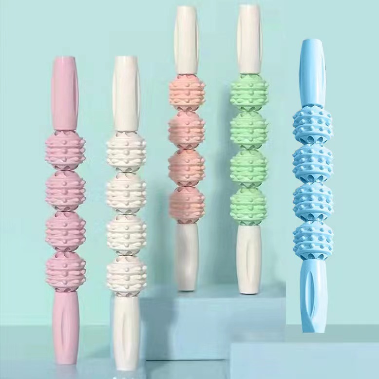 Yoga Mace Massage Stick Roller Fitness Fascia Stick Leg Muscle Relaxation Roller Shaft Size Leg Massager