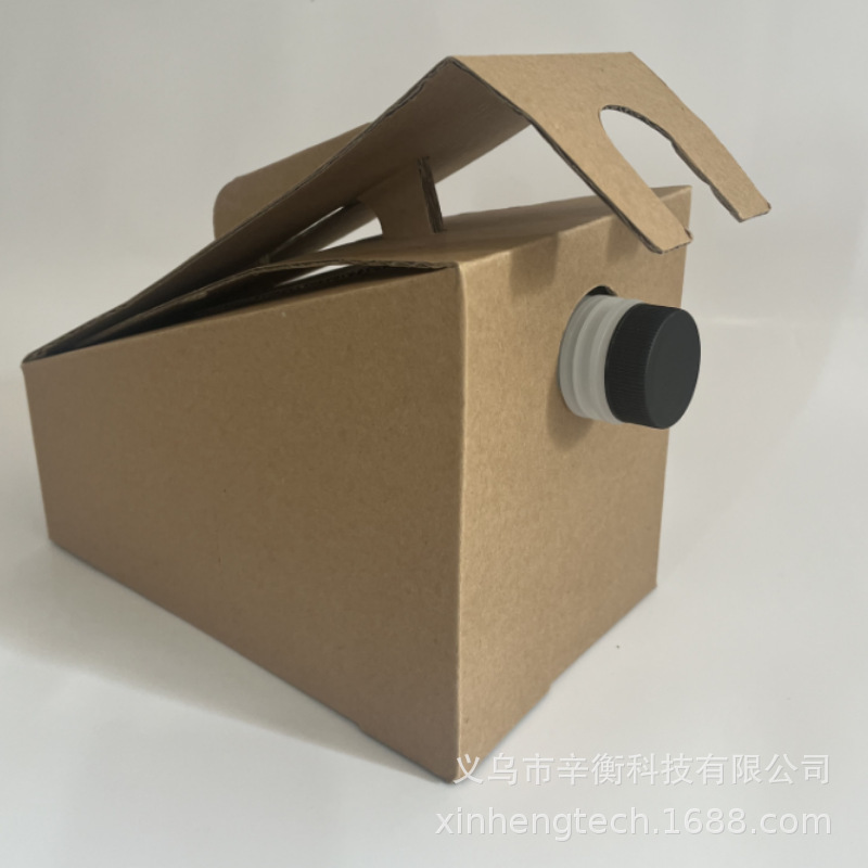 Cross-Border 96 oz 3 Liter Milk Beer Beverage Packaging Carton Printing Disposable Takeaway Coffee Suitcase