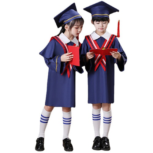 New children's kindergarten doctor's uniform, primary school student graduation gown, bachelor's uniform, performance costume, graduation photo costume