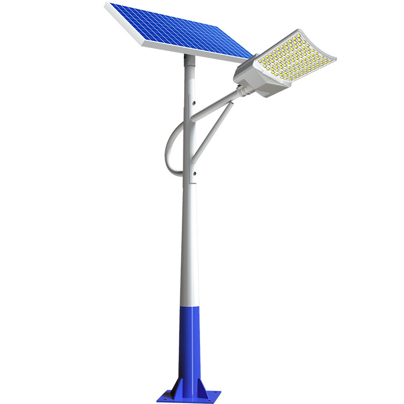 Luz de calle solar, luz exterior, luz de hogar LED de alta potencia súper brillante de 6 m, luz de carretera, luz de jardín, luz de linterna