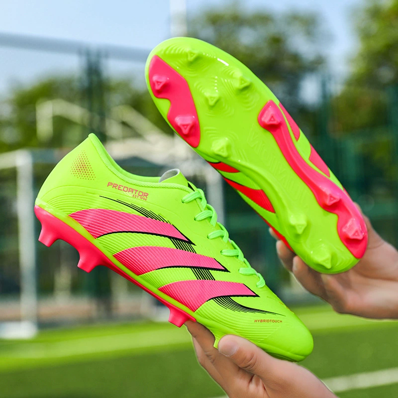 Мужские и женские футбольные бутсы для трансграничной внешней торговли, молодежные спортивные тренировочные кроссовки с низким верхом, длинные шипы и сломанные шипы, спортивная обувь для футбольных игр