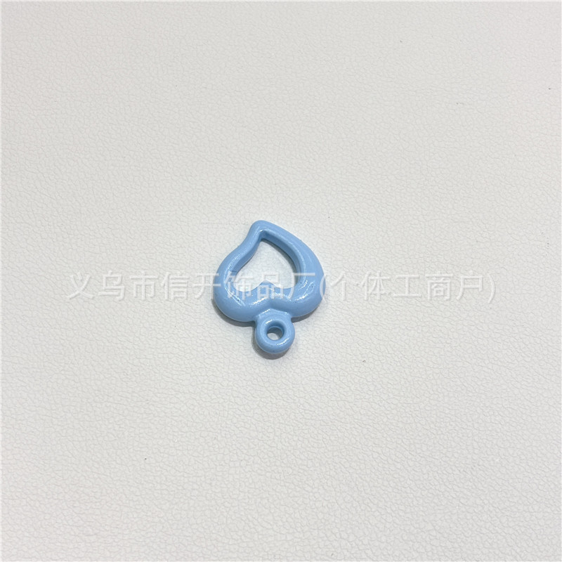 吊孔亚克力烤漆爱心形隔珠串珠配件手机链钥匙链手工diy饰品材料|undefined