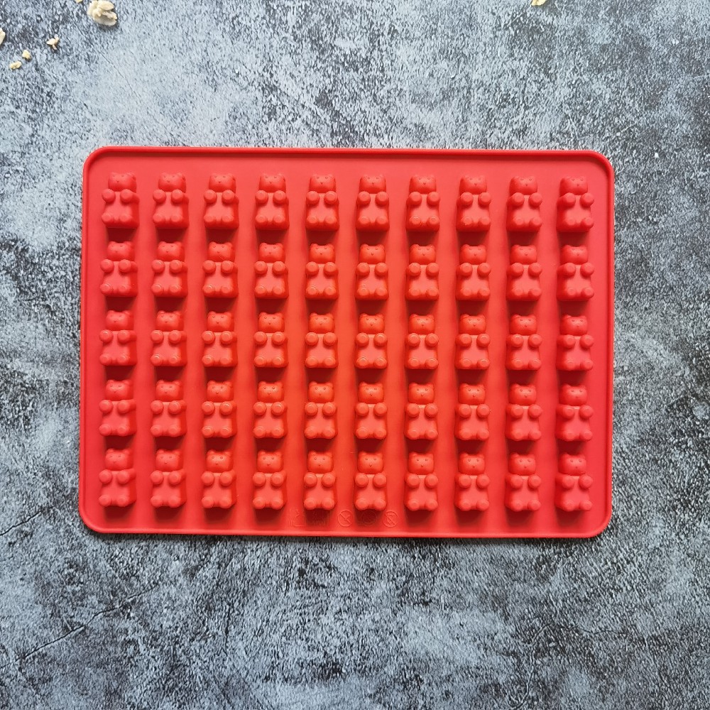 50 Lian Bear Chocolate 300 Molde de silicona Pudín Molde de postre Decoración de pasteles Utensilios para hornear de cocina