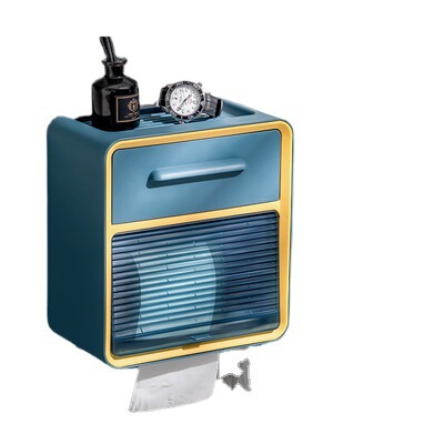 Xingyou bathroom tissue box punch-free waterproof wall-mounted toilet paper rack roll paper box toilet paper box