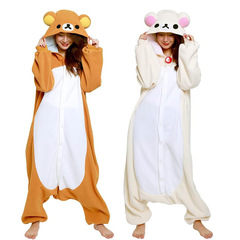 日本正規版Rilakkuma Kigurumi熊妹成人漫画パジャマリラックマクロスボーダーバッチ