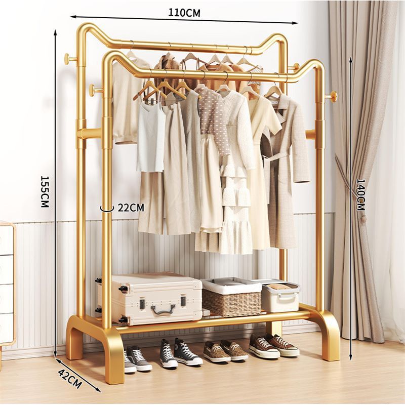 Percha de secado de ropa de piso dormitorio doméstico cuelga ropa plegable simple dormitorio interior móvil estante de sombrero de ropa fresca