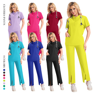 New Hand-washing Clothes Quick-drying Medical Work Clothes Oral Dentist Operating Room Surgical Clothes Split Hand-washing Clothes for Women
