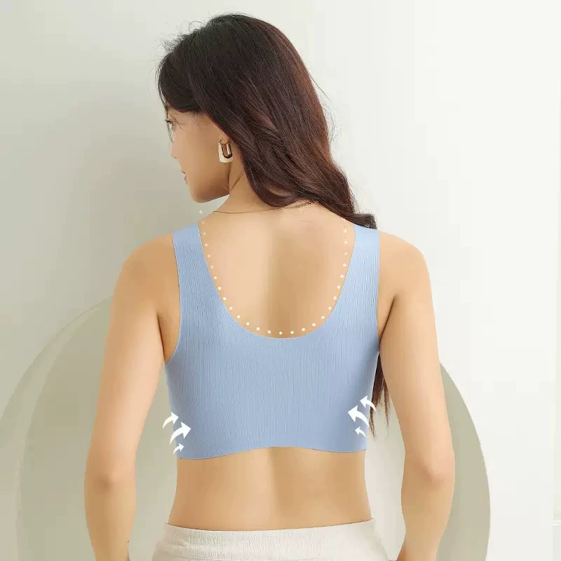 Lace underwear, bra top, supporting wireless bra, beautiful back