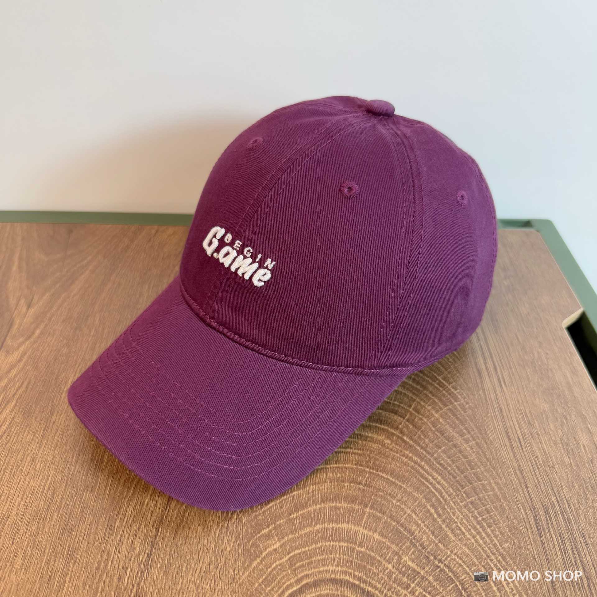 Nueva gorra de béisbol de algodón bordado GAME lavable con agua para hombres y mujeres de moda coreana versátil sombrero de boca de pato para mostrar la cara pequeña