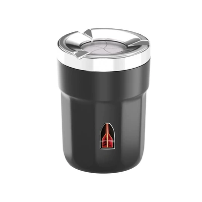 Car ashtray – lid and smoke extinguishing bucket