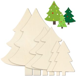 Wooden Christmas Decorations DIY Christmas Tree Home Table Marker Decoration Creative Handicrafts Hanging Decorative Wood Chips