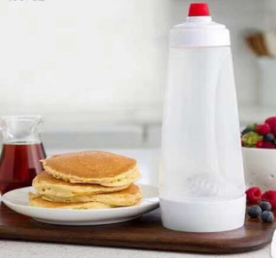 Hand-cranked batter mixing bottle batter dispenser cream stirring distribution pot muffin mixing bottle with scale