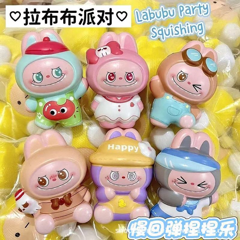 拉布布公仔娃娃泡泡玛特三代盲盒labubu玩偶搪胶系列毛绒挂件玩具|undefined