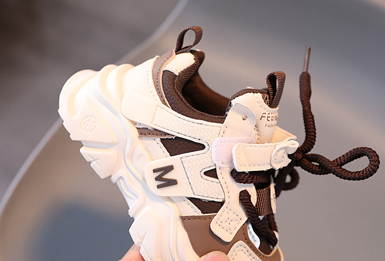 Robuste Leder Sneaker Für Kinder Mit Rutschfester Laufsohle_voghion.com
