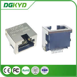单口沉板4.2 RJ45网口连接器 SMT 接口