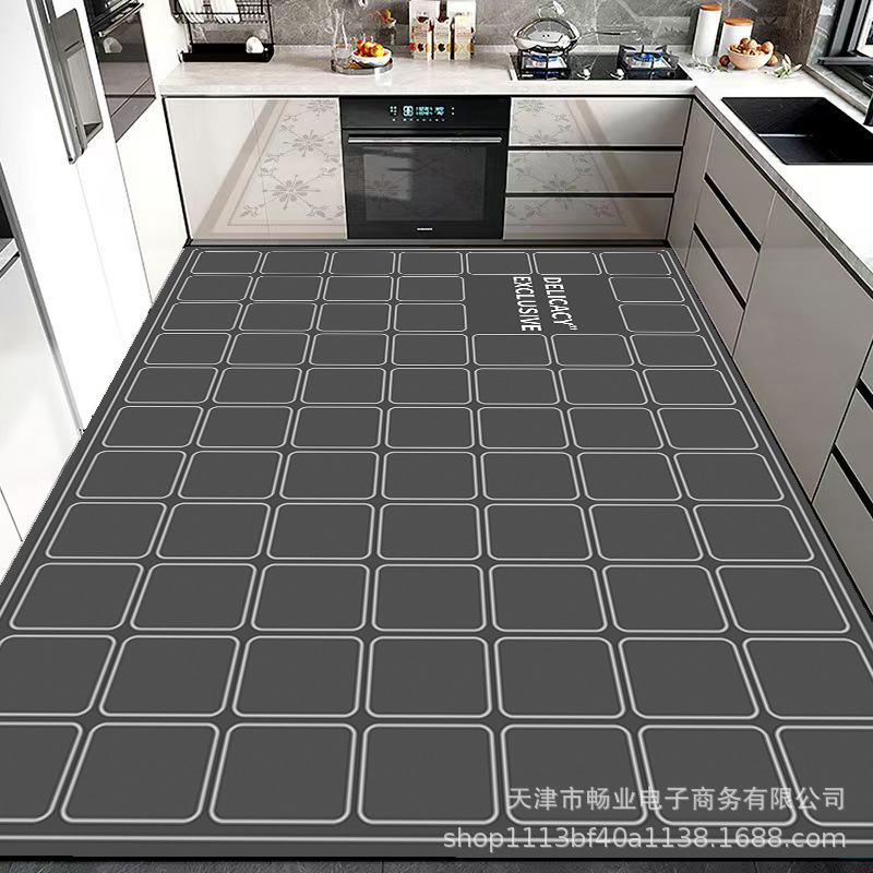 Cross-Border Kitchen Floor Mats Are Stain-Resistant, Non-Slip, Water-Absorbent, Diatom Mud, Quick-Drying, Washable, and Can Be Used as a Full-Cover Home Kitchen Carpet