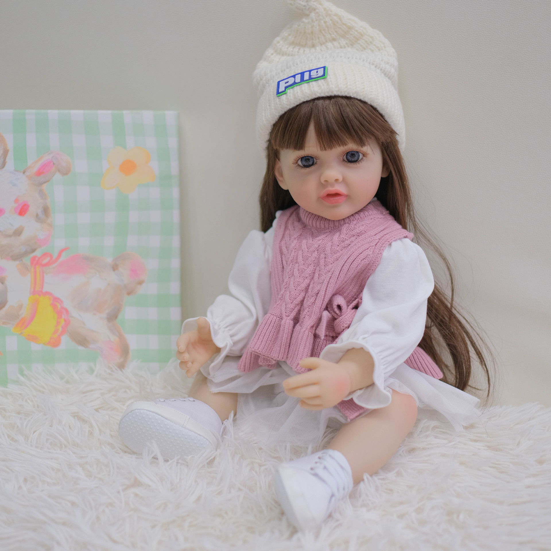 NPK 55cm pegamento completo simulación muñeca reborn Betty transfronteriza e-commerce suministro entrega de una sola pieza