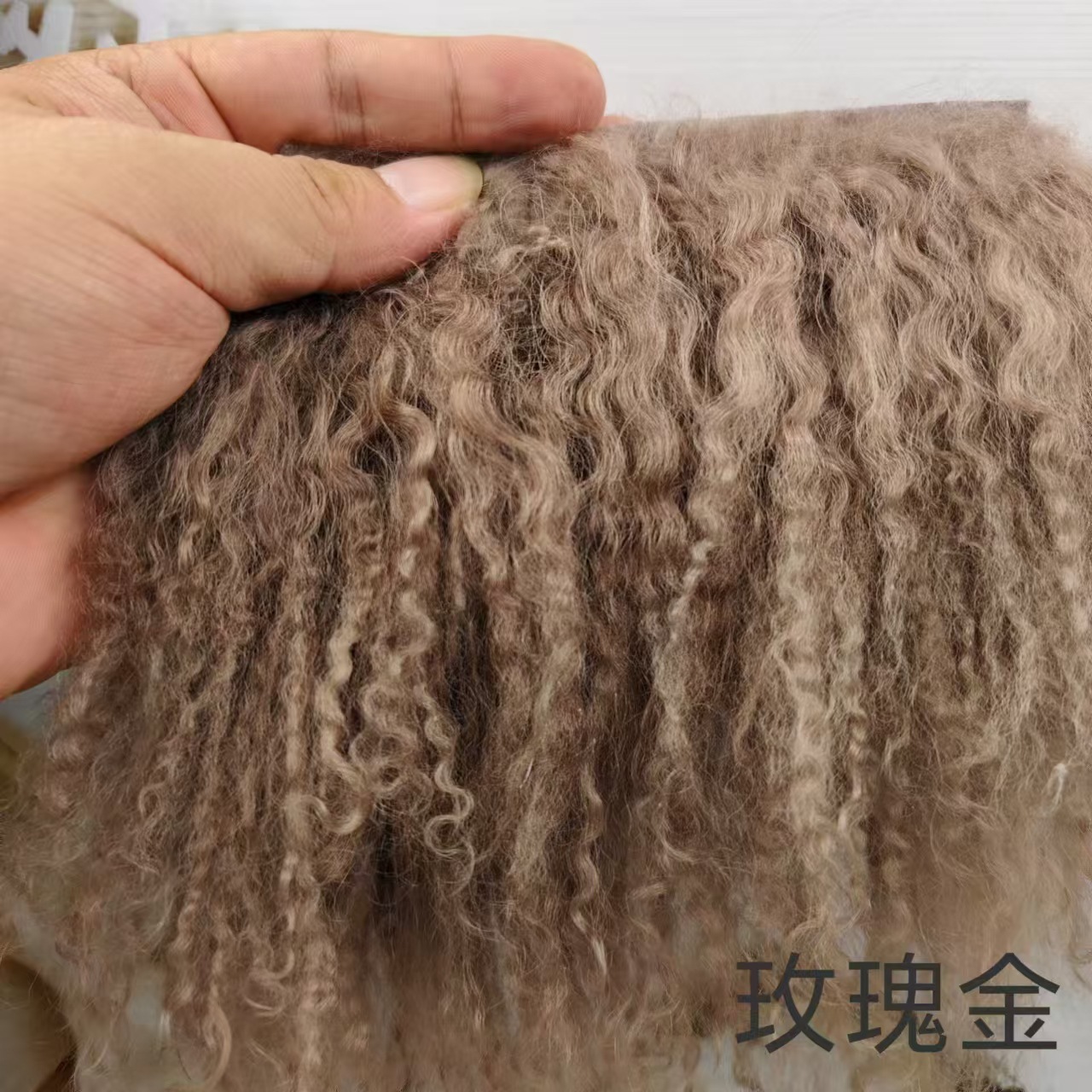 Alta calidad tan lana pelo fila bjd belleza nudo cerdo monstruo soldado monstruo ob11 Gao Ke Er multicolor 6 puntos bebé peluca