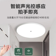 LED human presence sensing light, infrared sound control sensing ceiling light, ultra-thin sensing light