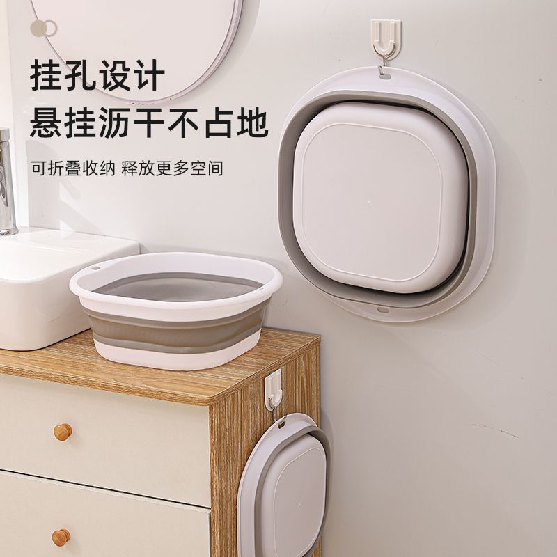 可折叠大号洗脸盆家用学生宿舍用婴儿小盆子便携式旅行折叠洗衣盆|undefined