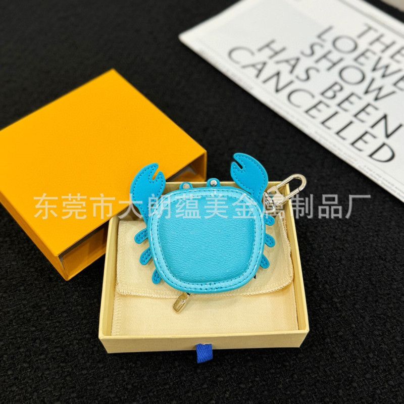 批发废土风皮革螃蟹包包挂件高颜值印花叠穿车载挂饰百搭耐磨diy|undefined