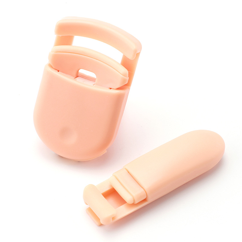 Mini Rizapestañas Portátil de Plástico, Sin Pellizcar, Clip de Pestañas de Gran Ángulo