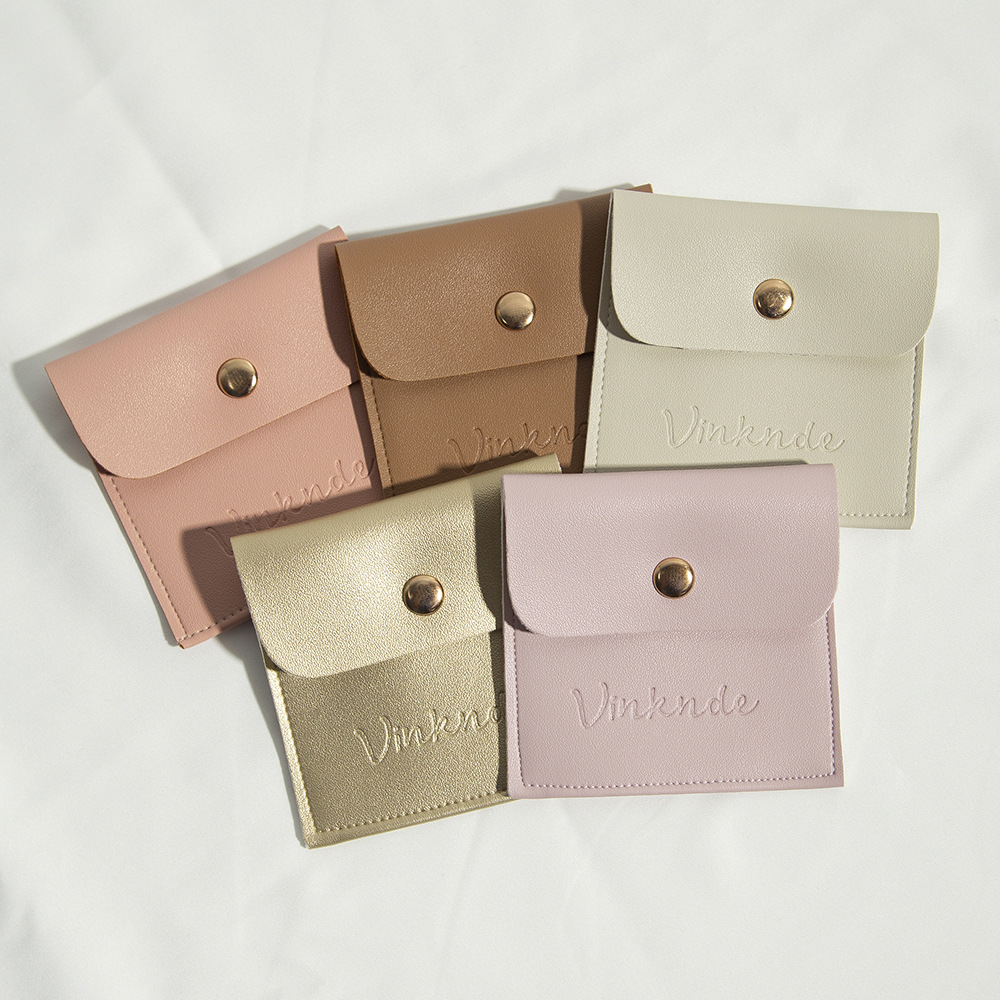 10g Weight Jewelry Packaging Bags Classification 1 Piece Quantity Daily Occasion Pu Leather Material Solid Color Pattern Simple Style Style 1 Piece Pu Leather Simple Style Daily Solid Color Jewelry Packaging Bags 4