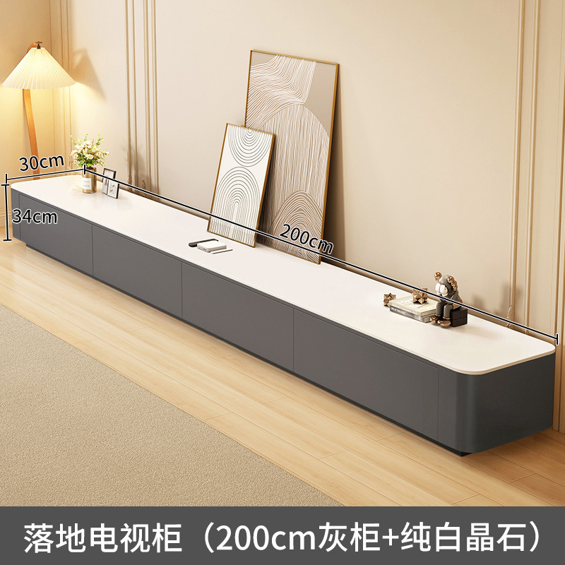 落地电视柜客厅家用2025新款小户型奶油风网红茶几电视机柜组合|undefined