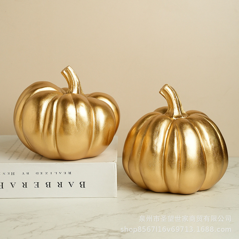 アメリカのハロウィンレトロカボチャの装飾品家庭用家具樹脂工芸品リビングルーム玄関装飾用品卸売|undefined