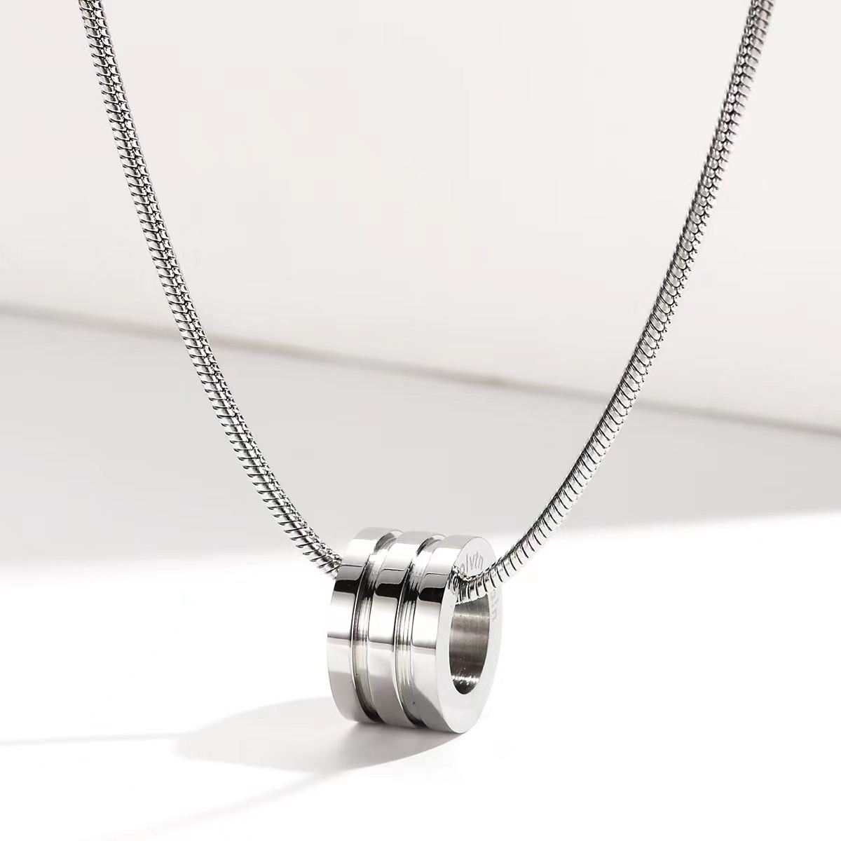 Titanium stalen ketting voor dames en heren hip hop stijl_voghion.com