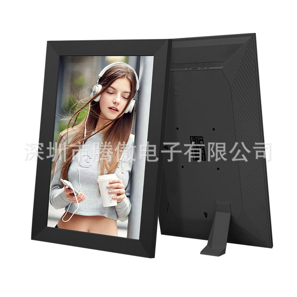 Marco de fotos digital WiFi 10 pulgadas transfronterizo Venta caliente Frameo marco de fotos electrónico 15,6 pulgadas HD BOE pantalla de publicidad