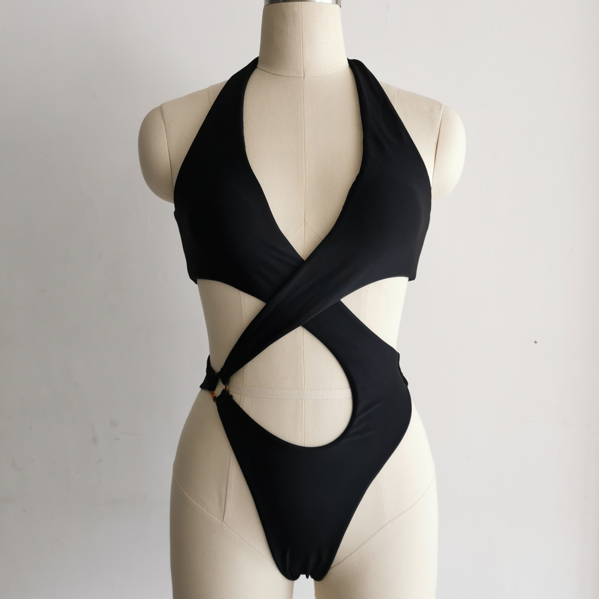 140g Weight Sleeveless Sleeve Length Pullovers Placket Type Nylon, Polyester Fabric Type Regular Top Length Bodysuit Tops Type 1 Piece Quantity Swimming Pool, Swimming Occasion Halter Neck Neckline Breathable Function Skinny Fit Type Solid Color Pattern Women'S Gender Fashion Style Women's Fashion Solid Color 1 Piece One Piece 23