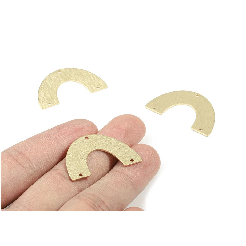 Factory Direct Sale Brass Natural Color Brushed U-Shaped Earring Pendant Amazon Cross-Border DIY Jewelry Accessories-Pp3352 Factory Direct Sale Brass Natural Color Brushed U-Shaped Earring Pendant Amazon Cross-Border DIY Jewelry Accessories-Pp3352