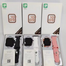 跨境T500//T55/X7智能手表通话播放音乐心率体温监测信息提醒