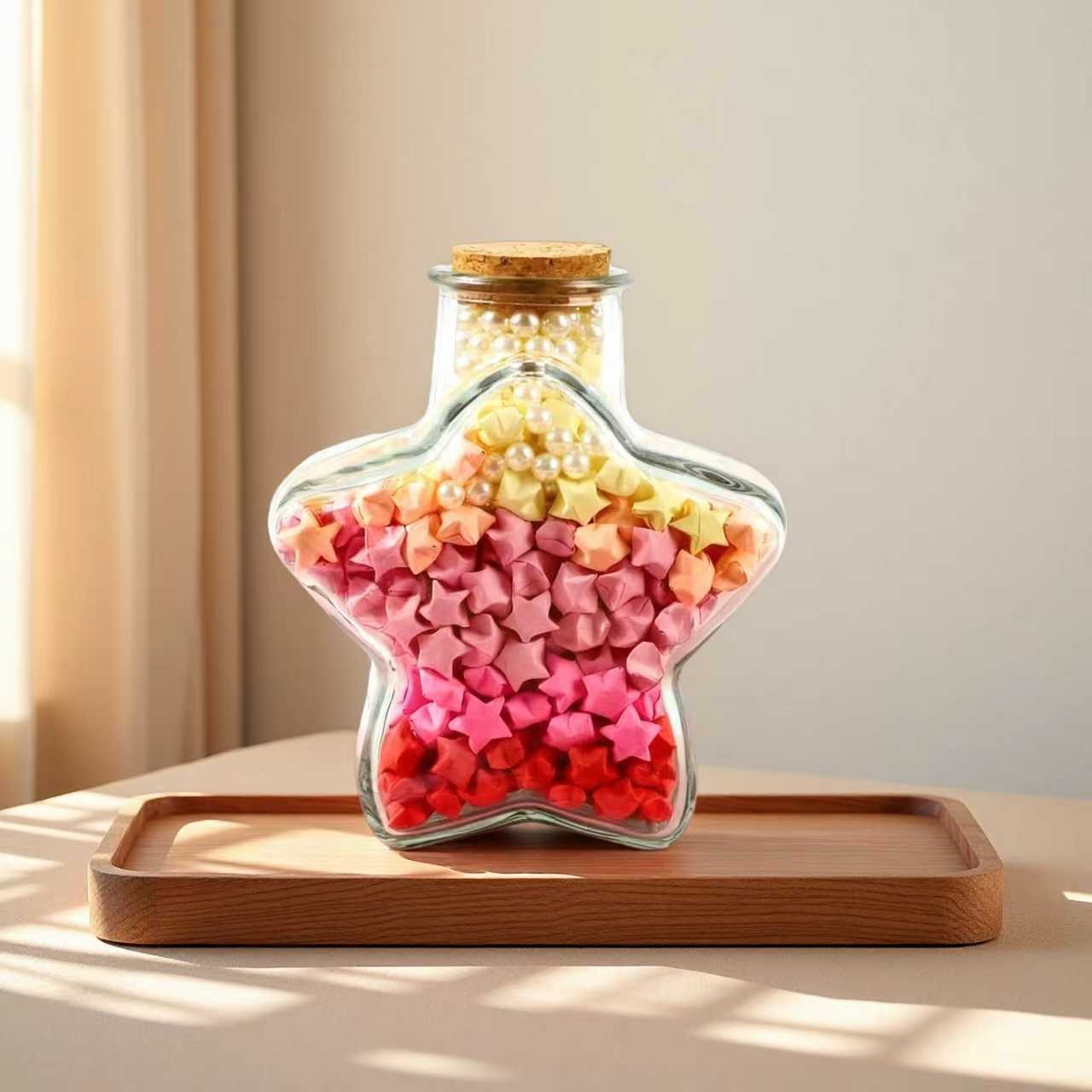 Fábrica al por mayor tapones DIY creativos botellas de vidrio transparente botellas flotantes botellas de mar de la suerte image 4