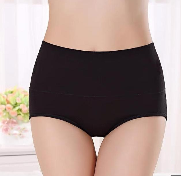 女性の下着外国貿易抗菌シームレス若い女性のバットリフト腹制御通気性大きいサイズハイウエストブリーフ純粋な綿の下着女性のための
