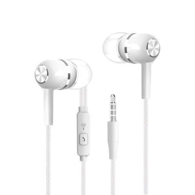 Ventas directas de fábrica adecuadas para Apple Android teléfono móvil bajo en la oreja con cable auriculares de control de alambre auriculares al por mayor