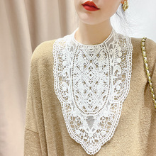 假领子女百搭2025新款秋冬配毛衣内搭洋气小披肩外搭蕾丝单独衣领