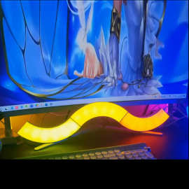 创意新品亚马逊可拼接环形幻彩灯 手机APP智能拼接装饰灯 智能灯