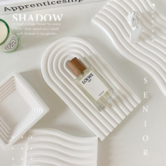 Gypsum storage tray round wavy pattern ins photo props small objects decorative ornaments posing for photography